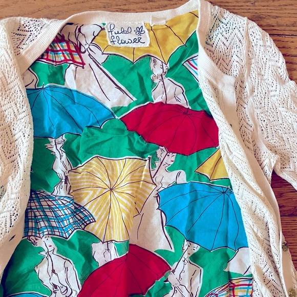 Anthropologie | Field Flower Umbrella Print Cardigan - XS - Picture 4 of 7
